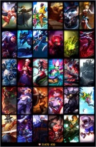 Conta LOL PLAT V - 44k de RP - League of Legends