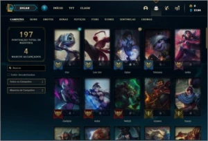 Conta Ferro 1 com 59 Champs e 24 Skins - League of Legends LOL