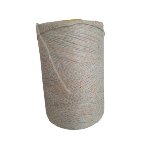 Fio de juta 2005 com Algodão reciclado - verde água - Artesanato e Personalizados