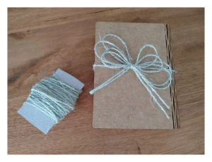 Fio de juta 2005 com Algodão reciclado - verde água - Artesanato e Personalizados