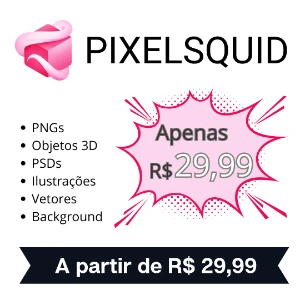 Pixelsquid (Png, Psd, Objetos 3D, Ilustrações, Backgrounds)