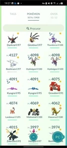 Conta pokemon go lv 50 438 xp 72 milhoes de dust - Pokémon