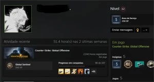 Conta steam 7 medalhas old - Counter Strike CS