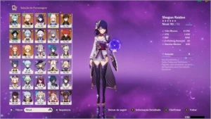 Conta TOP Genshin Impact PC/PS4 - AR 57
