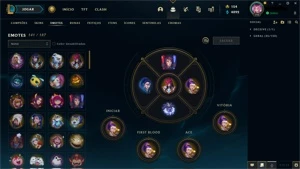 Conta ex Mestre 1343 skins adquiríveis main adc PAX Sivir - League of Legends LOL