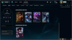 Conta LOL Diamante V Smurf 2019 - League of Legends