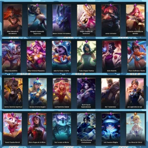 • Conta 125 Skins | Ex Challenger | Todos os Heróis - League of Legends: Wild Rift LOL WR