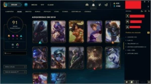 Conta LOL Diamante 100 skins - League of Legends