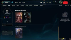CONTA GOLD 4, LEVEL 53 UPADA À MÃO - League of Legends LOL