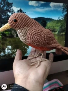 Amigurumi Sabiá - Artesanato e Personalizados