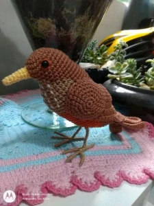 Amigurumi Sabiá - Artesanato e Personalizados