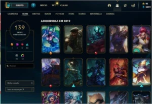 CONTA DIAMANTE 2 // 144 CHAMPIONS// 139 SKINS NV 220 - League of Legends LOL