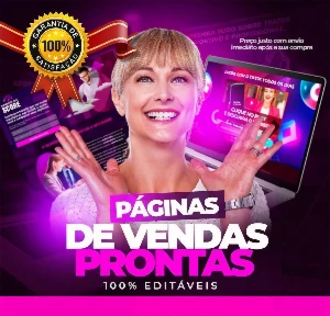 ✔️ Páginas de Vendas Editáveis + Lojas
