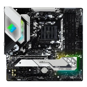 Placa Mãe ASRock B550M Steel Legend, AMD AM4, NOVO NA CX - Produtos Físicos