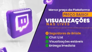 Visualizações Twitch Online | 1H | 24H | 7 DIAS | 30 DIAS