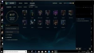 Conta Gold V, 103 skins  e quase todos os champions - League of Legends LOL