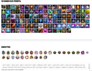 Conta Unranked com 105 Champs e 105 Skins - League of Legends LOL