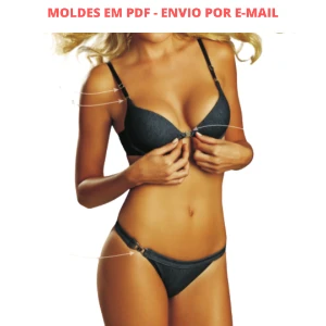 Kit Moldes Lingerie Tamanhos P ao G e Plus Size PDF - Outros