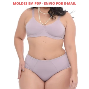 Kit Moldes Lingerie Tamanhos P ao G e Plus Size PDF - Outros