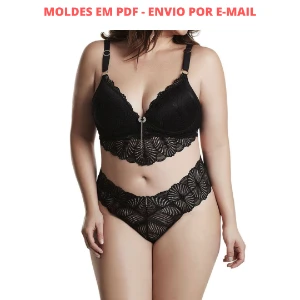 Kit Moldes Lingerie Tamanhos P ao G e Plus Size PDF - Outros