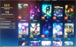 conta de League Of Legends LOL