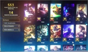 conta de League Of Legends LOL