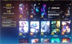 conta de League Of Legends LOL