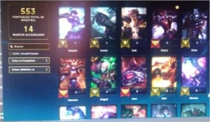 conta de League Of Legends LOL
