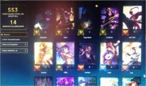 conta de League Of Legends LOL