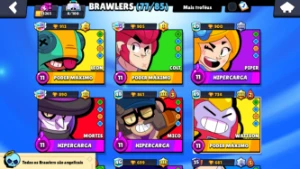 Conta de brawl stars rara ( negativada)