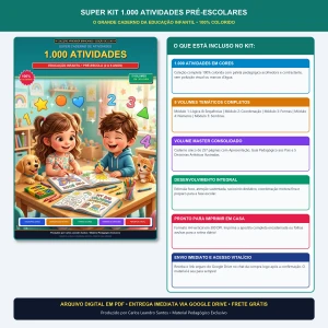 Kit 1000 atividades pré-escolares - eBooks