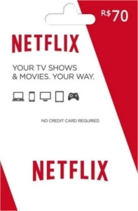 Gift Card Digital Netflix R$ 70 - Assinaturas e Premium