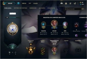Conta ouro 2 com 134 champs e 94 skins ( MAIN ADC ) - League of Legends LOL