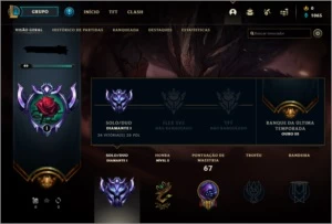 conta smurf lvl 49 diamante 1 - League of Legends LOL