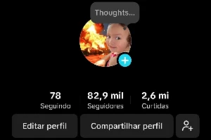 CONTA TIKTOK ENGAJADA +82K SEGUIDORES REAIS