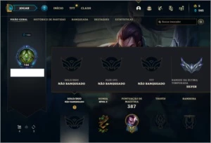 Conta Unranked com 52 Skins e 108 Champs - League of Legends LOL