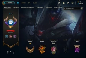 Conta League of Legends com 285 Skins LOL