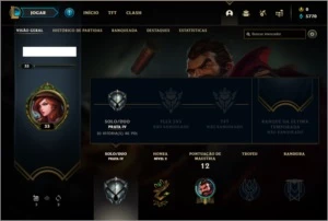 Conta prata 4 com 20 champs e 1 skin - League of Legends LOL