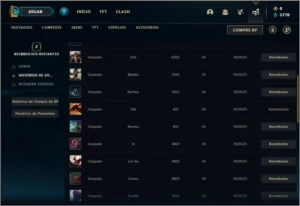 Conta prata 4 com 20 champs e 1 skin - League of Legends LOL