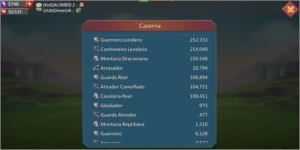 Conta Lords Mobile T4