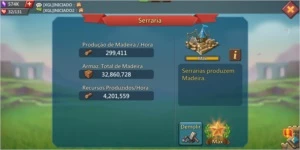 Conta Lords Mobile T4