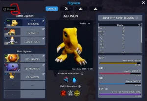 Conta Starter Digimon Super Rumble - Servidor 3 Mochimon