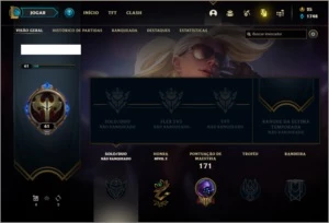 Conta unranked com 14 skins e 55 champs - League of Legends LOL