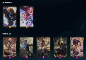 Conta do LoL 2 skins ultimates, 8 prestigios e 17 lendarias - League of Legends