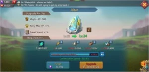 Conta Lords Mobile 71M de poder, Reino 934, pré-T4