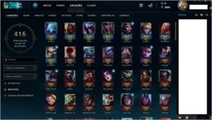 CONTA GOLD SEASON PASSADA 5/0 MD10 (ATUALMENTE) 184 SKINS - League of Legends LOL