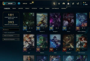 Bronze 4 com 85 Champs e 38 Skins - League of Legends LOL