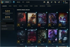 Conta League of Legends LVL 484 LOL