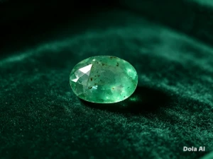 Esmeralda pedra preciosa natural oval. - Outros