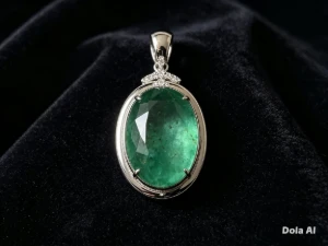 Esmeralda pedra preciosa natural oval. - Outros